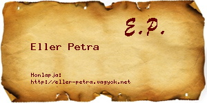 Eller Petra névjegykártya